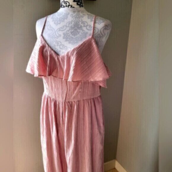 Pink Wide Leg Pantsuit / Jumpsuit NWT Women's Sz XL - Picture 3 of 16